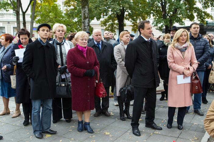 Tautinės mažumos vėl surengė protestą