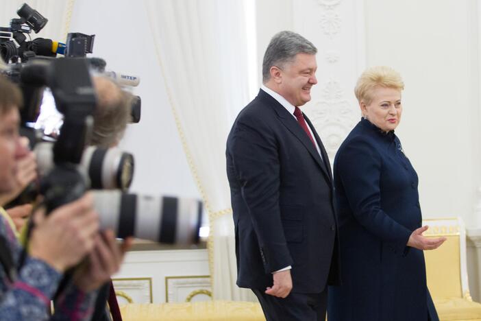 D. Grybauskaitė priėmė Ukrainos prezidentą