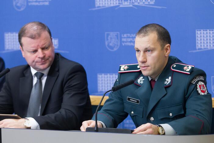 Spaudos konferencija dėl permainų policijoje