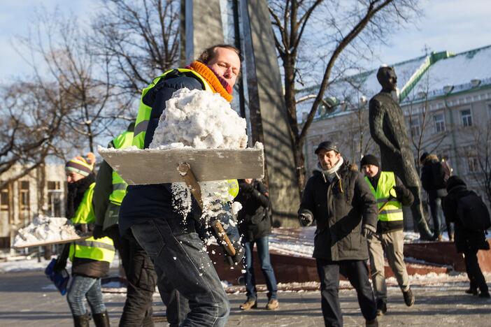 Kultūrinės spaudos atstovų protesto akcija