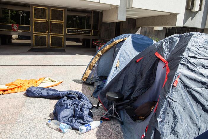 Jaunimo protesto akcija prieš naują Darbo kodeksą