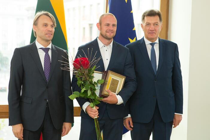 Sportininkų pagerbimo ceremonija Vyriausybėje