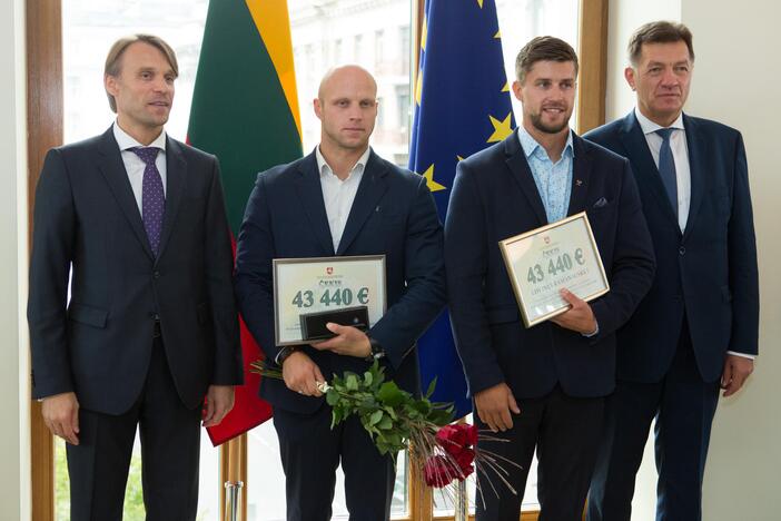 Sportininkų pagerbimo ceremonija Vyriausybėje