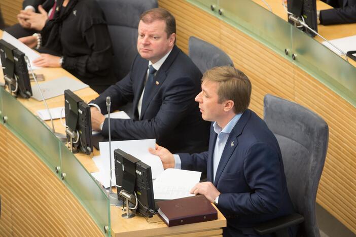 S. Skvernelis pristatė Vyriausybės programą