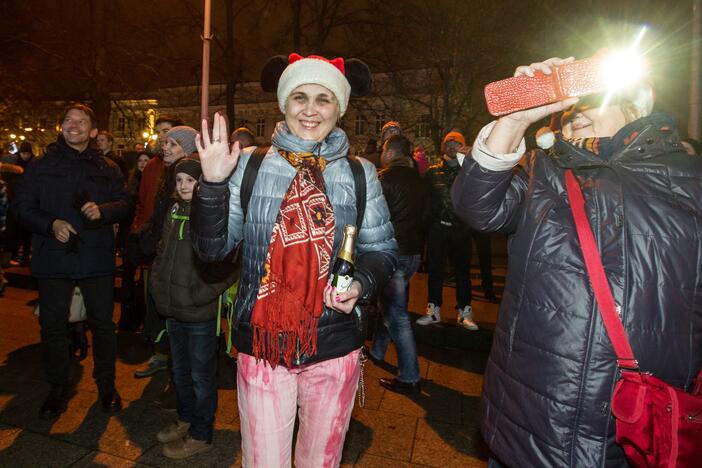 Vilnius pasitiko 2017-uosius