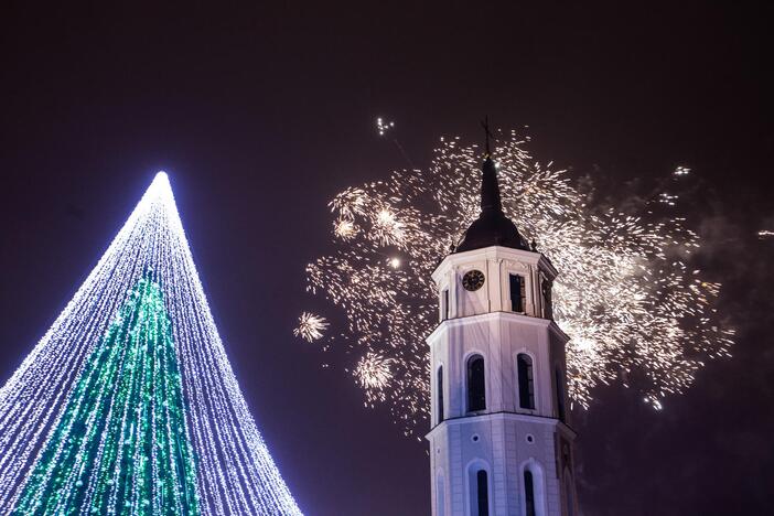 Vilnius pasitiko 2017-uosius