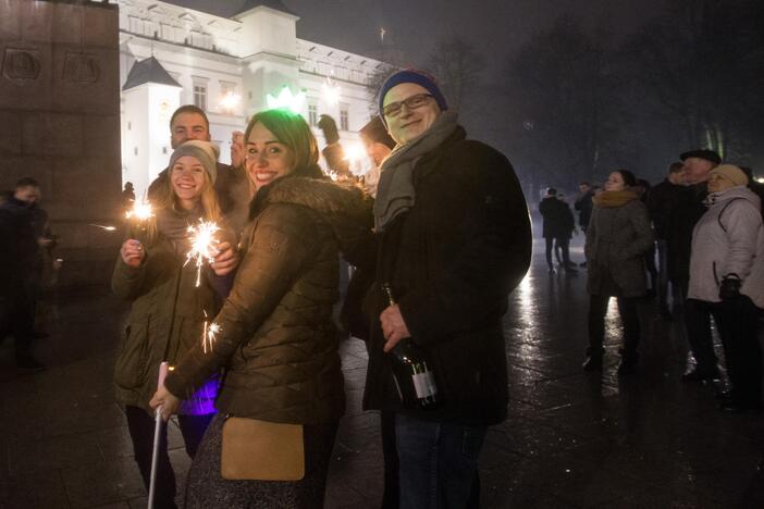 Vilnius pasitiko 2017-uosius