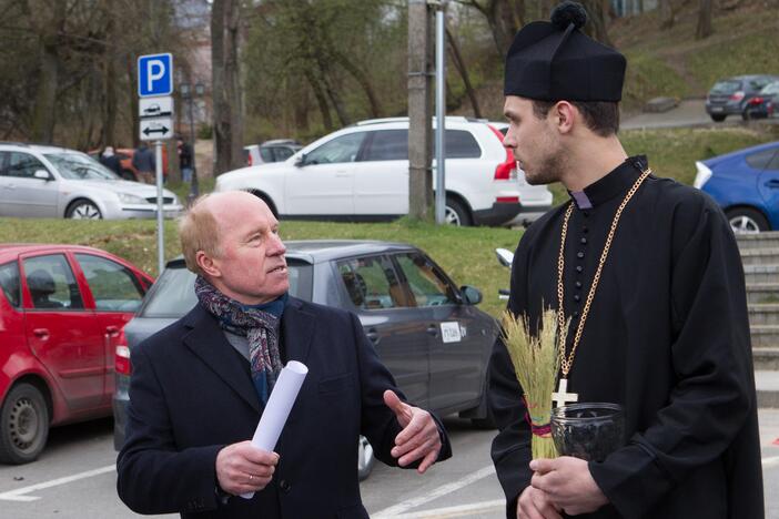 Vežėjai rinkosi į protesto akciją