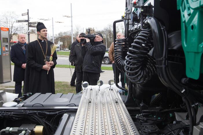 Vežėjai rinkosi į protesto akciją