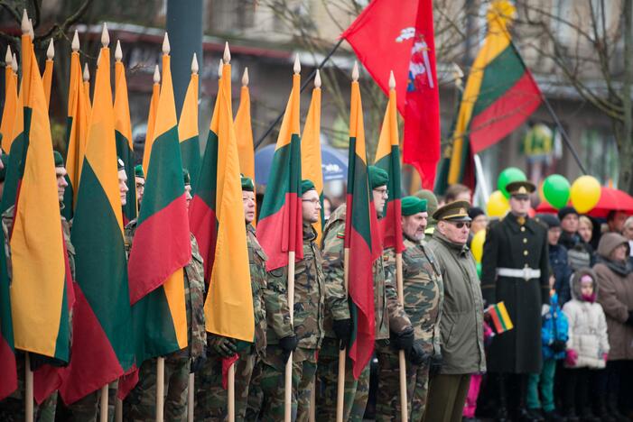 Vėliavų pakėlimo ceremonija Kovo 11-osios proga