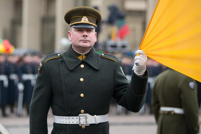 Vėliavų pakėlimo ceremonija Kovo 11-osios proga