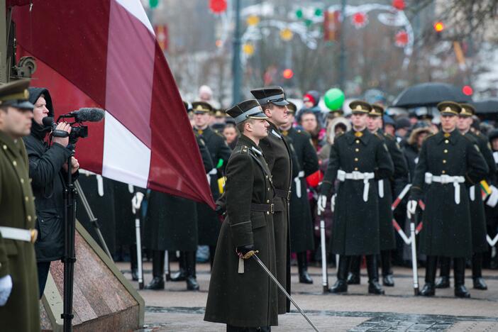 Vėliavų pakėlimo ceremonija Kovo 11-osios proga