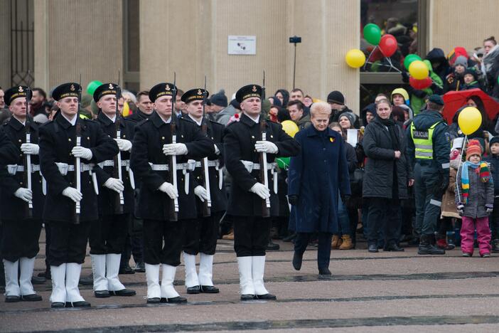 Vėliavų pakėlimo ceremonija Kovo 11-osios proga