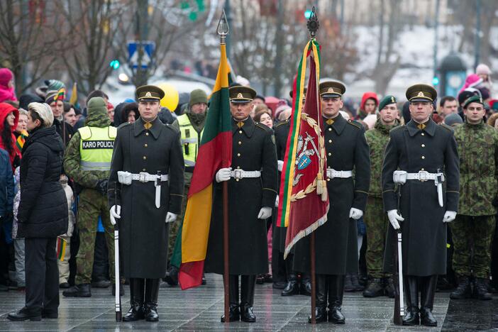 Vėliavų pakėlimo ceremonija Kovo 11-osios proga