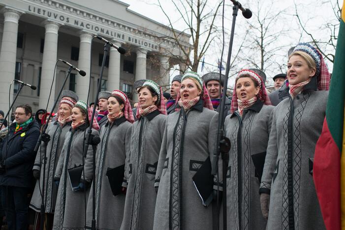 Vėliavų pakėlimo ceremonija Kovo 11-osios proga