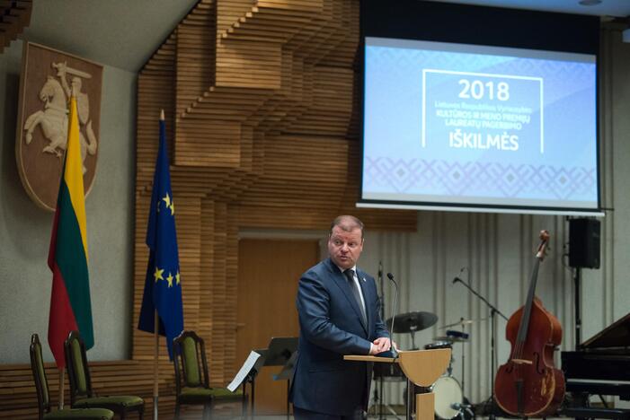 Vyriausybėje įteiktos kultūros ir meno premijos