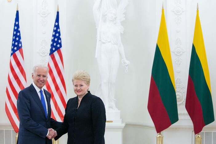 D. Grybauskaitė pasitiko Lietuvoje viešintį JAV viceprezidentą