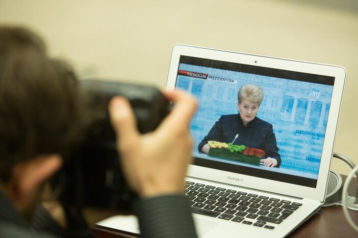 Metinė prezidentės spaudos konferencija