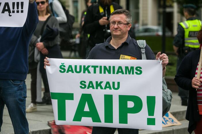 Nepritariančių šauktinių kariuomenės grąžinimui protestas