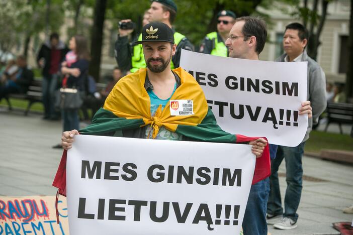 Nepritariančių šauktinių kariuomenės grąžinimui protestas