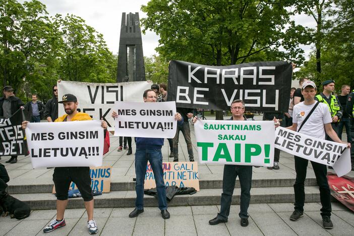 Nepritariančių šauktinių kariuomenės grąžinimui protestas