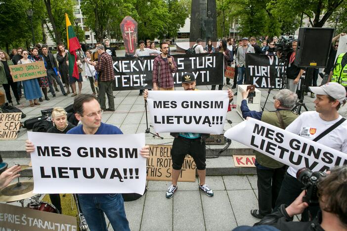 Nepritariančių šauktinių kariuomenės grąžinimui protestas