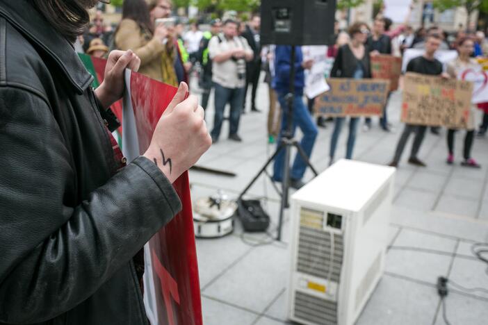 Nepritariančių šauktinių kariuomenės grąžinimui protestas