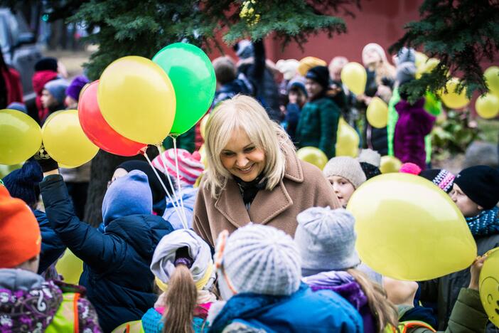 Rekordinio ilgio Lietuvos vėliava iš balionų