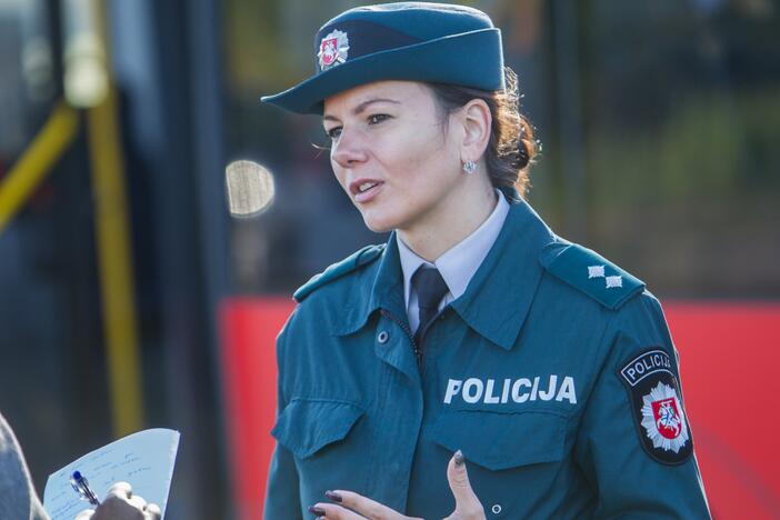 Mokiniai dalyvavo akcijoje "Į mokyklą važiuoju pats"