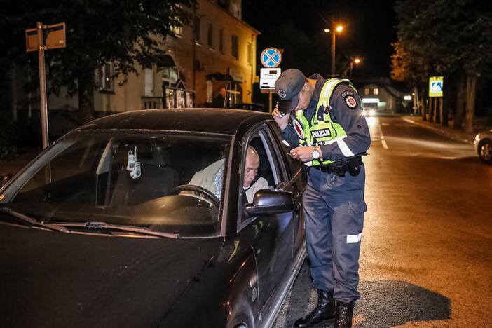 Naktinis policijos reidas Klaipėdoje