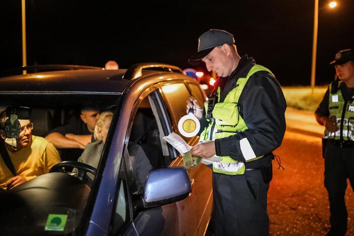 Naktinis policijos reidas Klaipėdoje