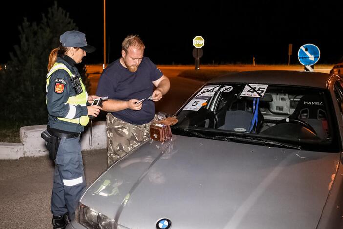 Naktinis policijos reidas Klaipėdoje