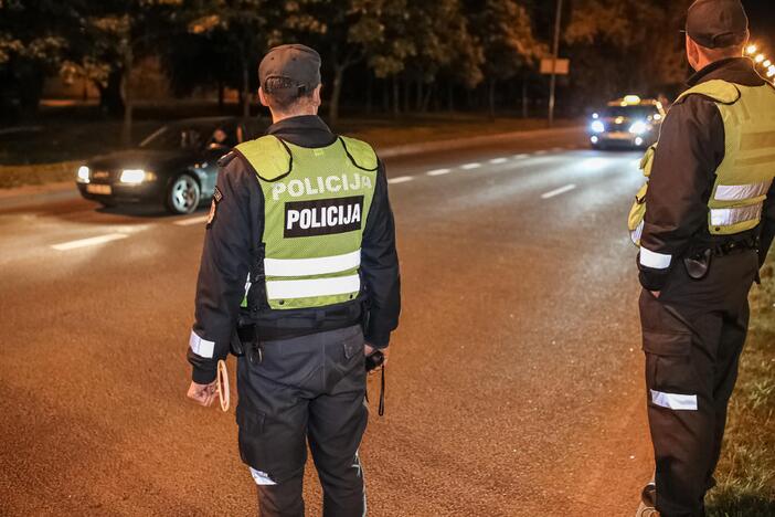 Naktinis policijos reidas Klaipėdoje