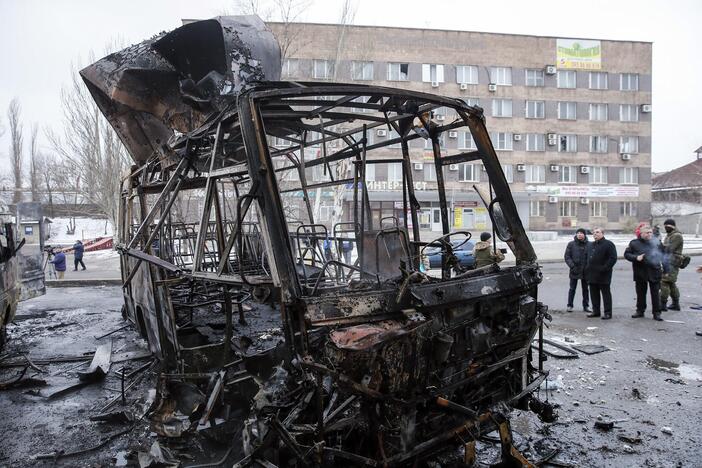 Karo taikinys Donecke – autobusų stotis