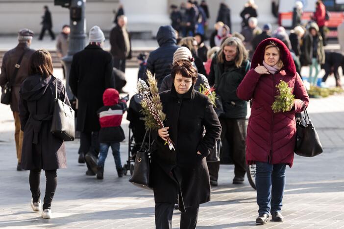 Verbų sekmadieniu prasideda Didžioji savaitė