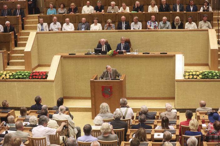 Seimas paminėjo Sąjūdžio trisdešimtmetį