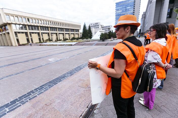 „Solidarumas“ protestavo prieš mokesčių reformą