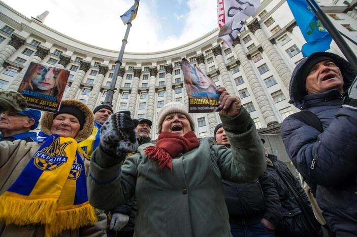 Protestuotojai Kijeve