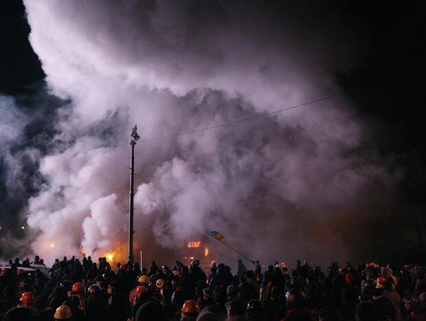 Kijevą drebina nauji susirėmimai