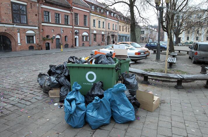 Rotušės aikštė po Naujųjų