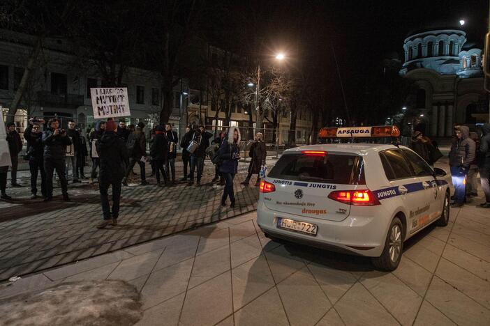 Protestas prie  restorano "Casa della pasta"