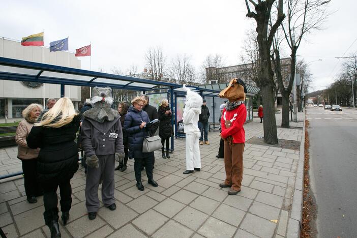 Kalėdinė akcija viešajame transporte