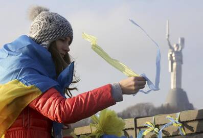 Protestai Ukrainoje.