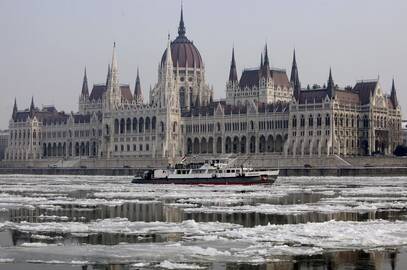 Vengrijos parlamento pastatas Budapešte 