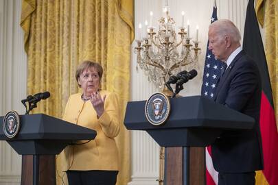 Angela Merkel ir Joe Bidenas