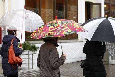 Atsarga: dažną kitos savaitės dieną turėsime nepamiršti skėčių.