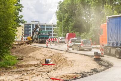 Didžiausias seniūnijoje šiuo metu vykdomas darbas, be jokios abejonės, yra dviejų transporto žiedų įrengimas.