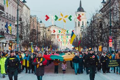 Solidarumo su Ukraina eisena Vilniuje