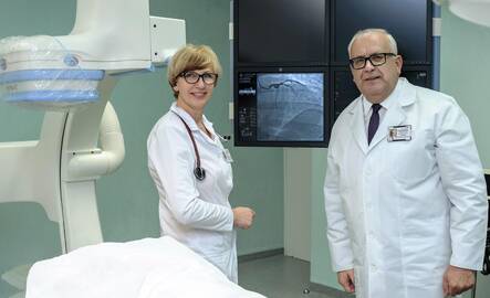 Dr. Dalia Jarašūnienė ir Klaipėdos jūrininkų ligoninės direktorius dr. Jonas Sąlyga.