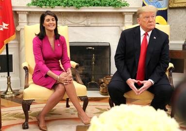 Nikki Haley ir Donaldas Trumpas